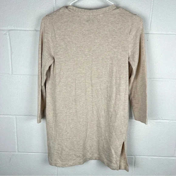 Old Navy Women's Beige Open Front Cardigan Sweater 3/4 Sleeve Pockets‎ Size M - Picture 4 of 7
